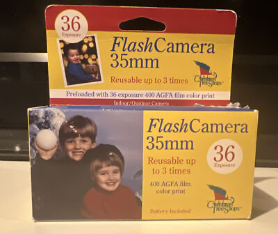 36 Exposures Flash Camera 35 mm Reusable Up To 3 Times.  Christmas Treeshops