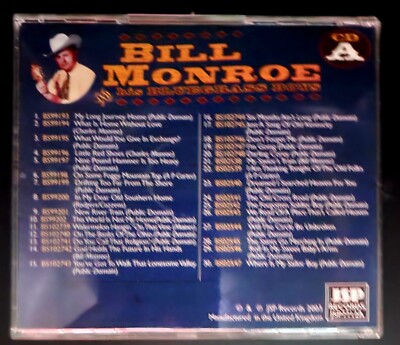モンロー・ブラザーズ コレクション (1936-39) Bill Monroe And His Bluegrass Boys All The Classic Releases 1936