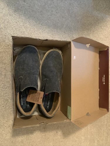 skechers relaxed fit gel infused memory foam men's shoes