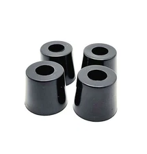 1" Wide Base x 3/4" Tall Round Rubber Feet Bumpers for Equipment and Furniture