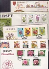 Jersey Flowers Flora choice FDC stamps FDC camellias heather roses ilies iris