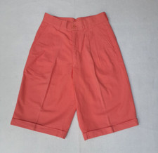 Bermuda BENETTON donna taglia US 6/42 corallo vintage boho Y2K made in Italy 