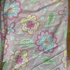 POTTERY BARN Kids Samantha DUVET Pink BUTTERFLY PAISLEY Twin
