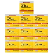 10x Locoa Transdermal Patch 40mg Joint Pain Relief Muscle Back Ache 7's/Pack 