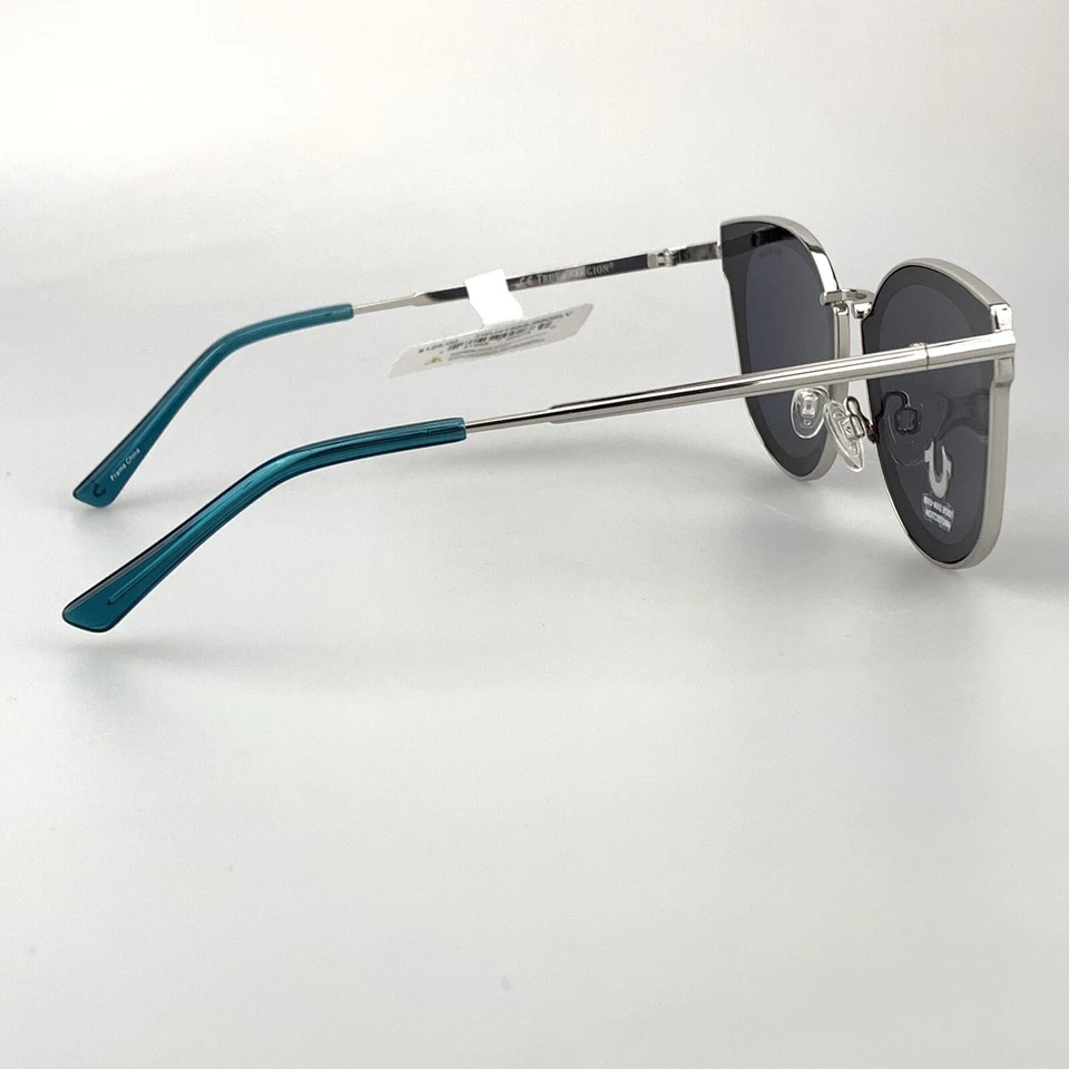 Gafas de sol True Religion mod. TR4156 SLV plata espejo ojo de gato nuevo $125 Foto 3 de 4