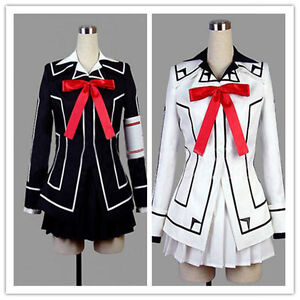 Vampire Knight Cosplay Costume Yuki Cross White or Black Womens dress suit