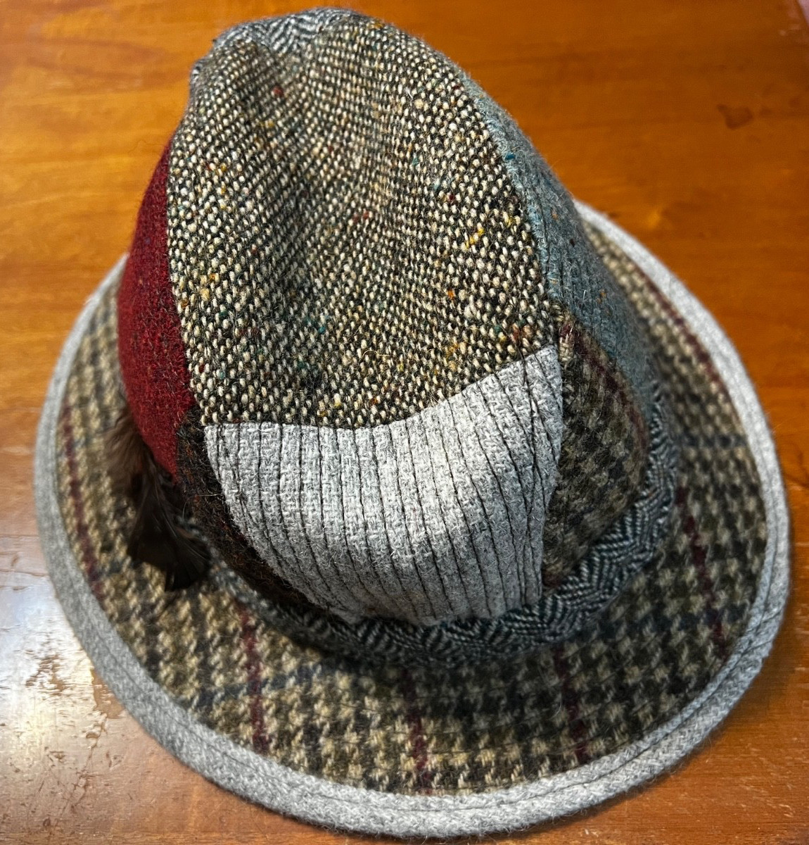 Jonathan Richard Patchwork Walking Hat  100%  Woo… - image 3