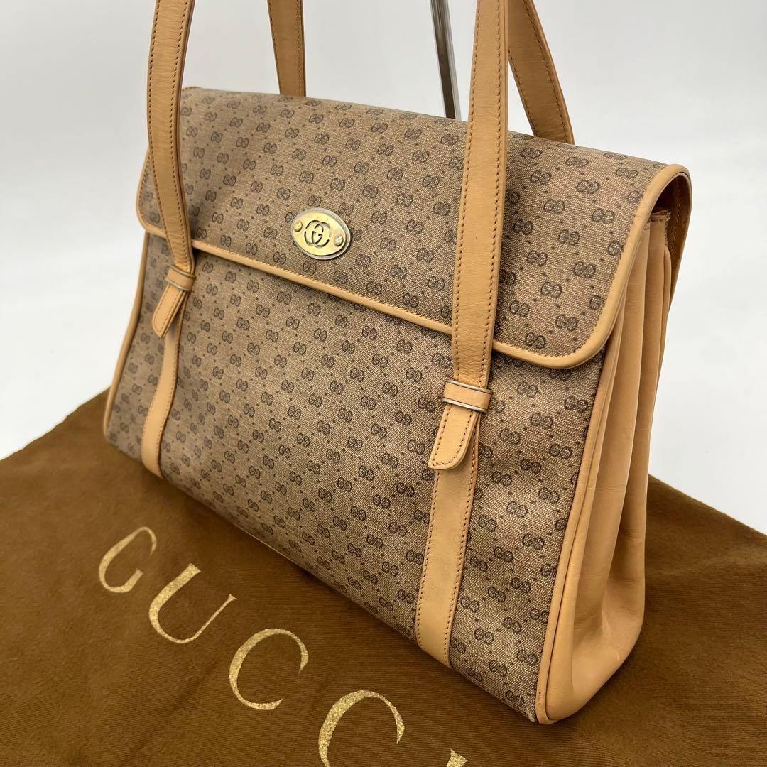 GUCCI  Handbag Tote Micro GG Pattern Interlocking PVC Leather — image 17