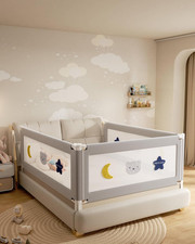 Baby Bed Rail Guard for Toddlers, Reinforced 54In Toddler Bed Rails for Full Bed