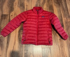 Patagonia Jacket Kids Large 12 Red Down Puffer Puffy Coat