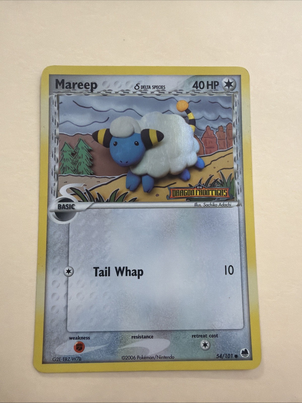 Mareep (Delta Species) 54/101 Dragon Frontiers Reverse Holo