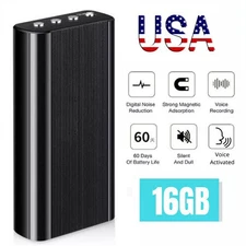 Mini MP3 Digital Voice Activated Recorder 16GB Audio Recording Dictaphonex