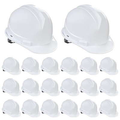 20 Pieces Suspension Hard Hat Construction Hard Hats Bulk for Safety Ratchet ...