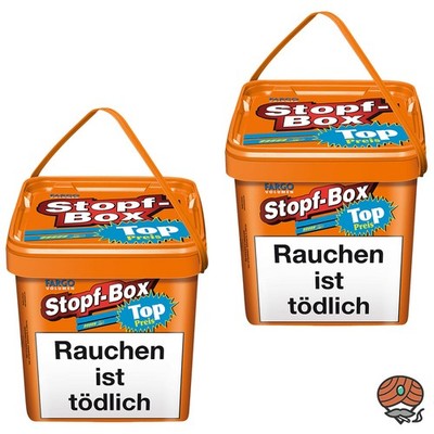 Fargo Stopf-Box Stopftabak / Volumentabak Eimer 2x 400g