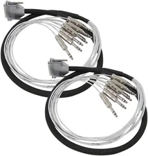 Pro Co (2) DA88BQ-5 - Analog DB25/TRS Patch Snake, 5' 2-Pack