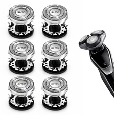 6PCS SH50 Replacement Shaver Heads for Philips Norelco Series 5000 Shaver