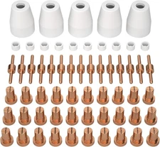 ARCCAPTAIN 60PCS PT31 Plasma Cutting Consumables Fit CUT-45 CUT-50 CT-312 with P