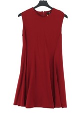 Uniqlo A-Line Midi Dress M in Red