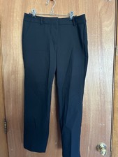 Talbots Women  s Hampshire Ankle Pants Black Size 8 Petite Professional