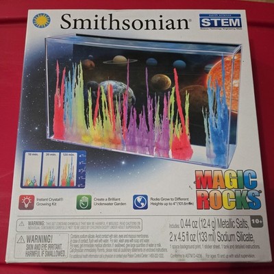 Smithsonian Magic Rocks STEM Crystal Growing Kit Instant Garden 52381 New