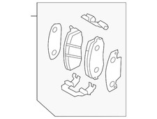 Genuine Hyundai Brake Pads Front 58101-1RA10