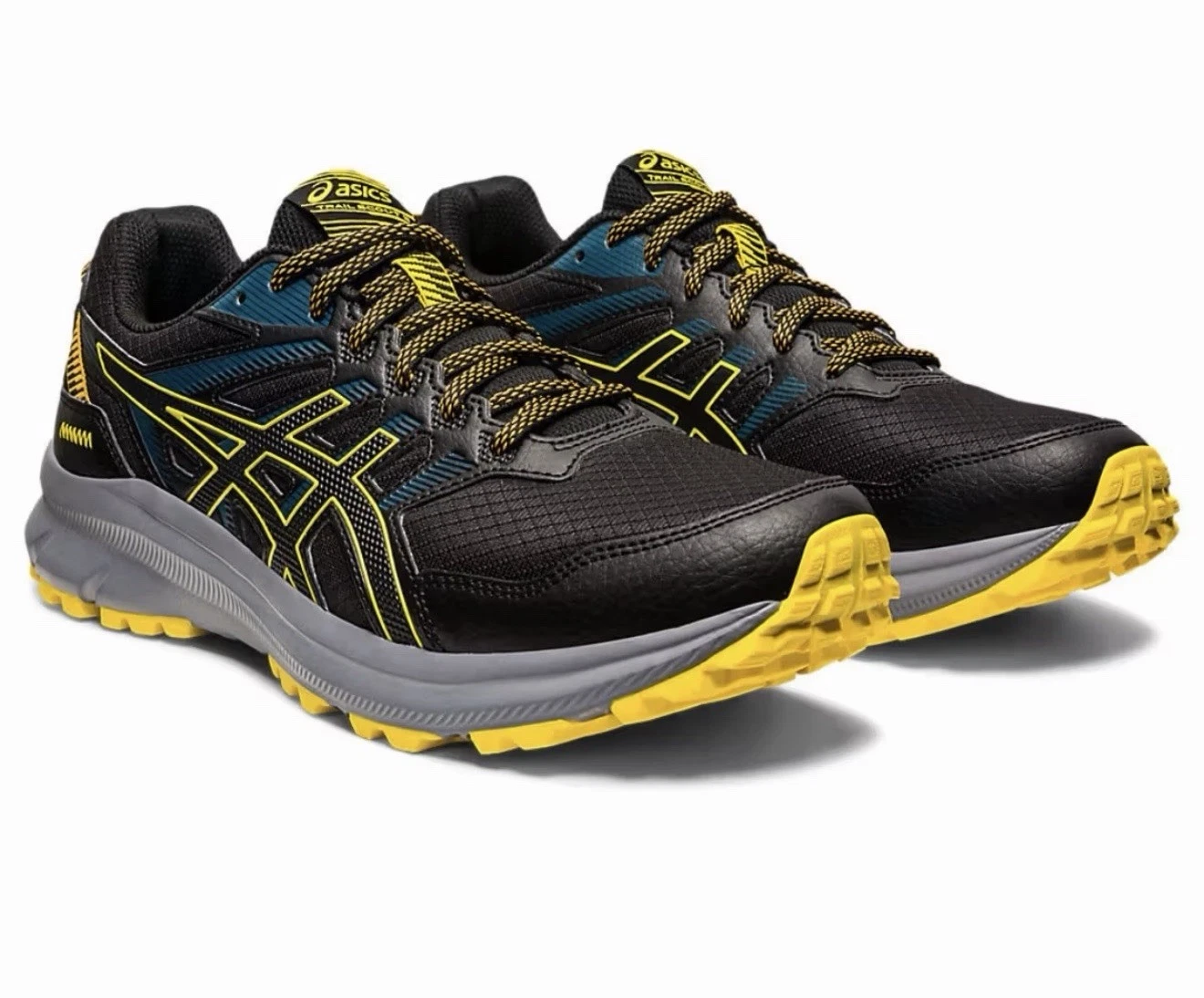 ASICS Men’s Trail Scout in Black/Golden Yellow Running Shoes Size US 10