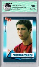 Tarjeta de revisión de novato Cristiano Ronaldo 2004 IGP 10 Portugal Manchester United