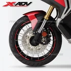 X-ADV 750 motorcycle wheel decals rim stickers stripes xadv Laminated red x adv
