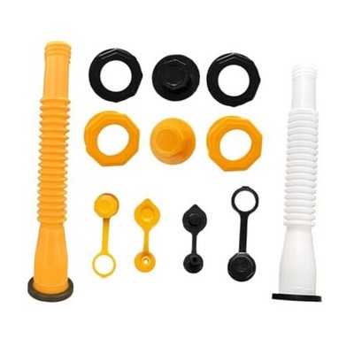 Gas Can Spout Replacement Kit, Gas Fuel Can Spout, Flexible 2PCS Yellow&White