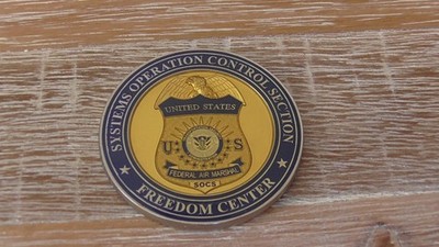 Federal Air Marshal System OP Control Center FAMS SOCS Challenge Coin #F521