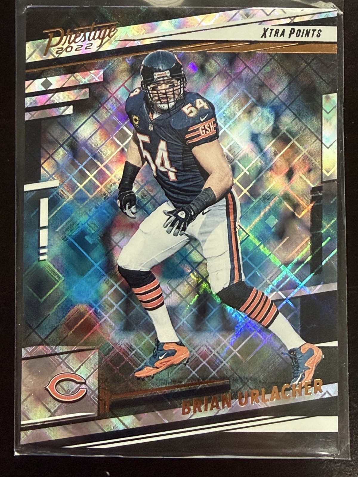 Brian Urlacher 2022 Panini Prestige #56 Xtra Points Diamond Chicago Bears