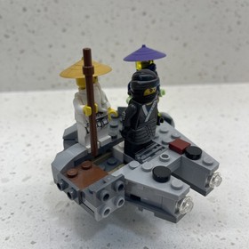 Lego Sensei Wu - gold Hat 9450 70505 Plus Ghost Warrior Cowler And Nya. Lot Of 3