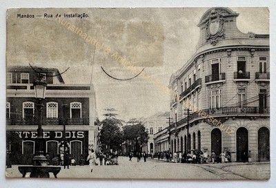 AK BRAZIL Manaos Postcard 1913 Rua da Installacao