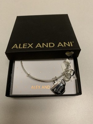 Alex and Ani Color Infusion Caffeine Queen Bangle Bracelet Shiny Silver NWT 2020