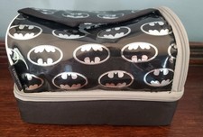 THERMOS BATMAN INSULATED SOFT LUNCH BOX BAG COOLER 2-COMPARTMENT NEW