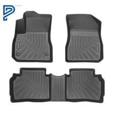 Anti-slip Tpe Floor Liners Black 3pcs For Chevy Malibu 2016 17-25 Front Rear Mat