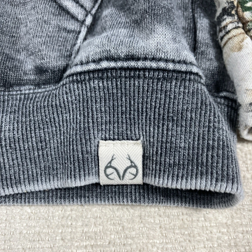 Jaqueta camuflada Realtree Edge criança tamanho 3T cinza e verde caça zíper completo - Imagem 2 de 4