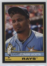 2025 Topps Heritage Black Border Edwin Uceta #390 0t0b