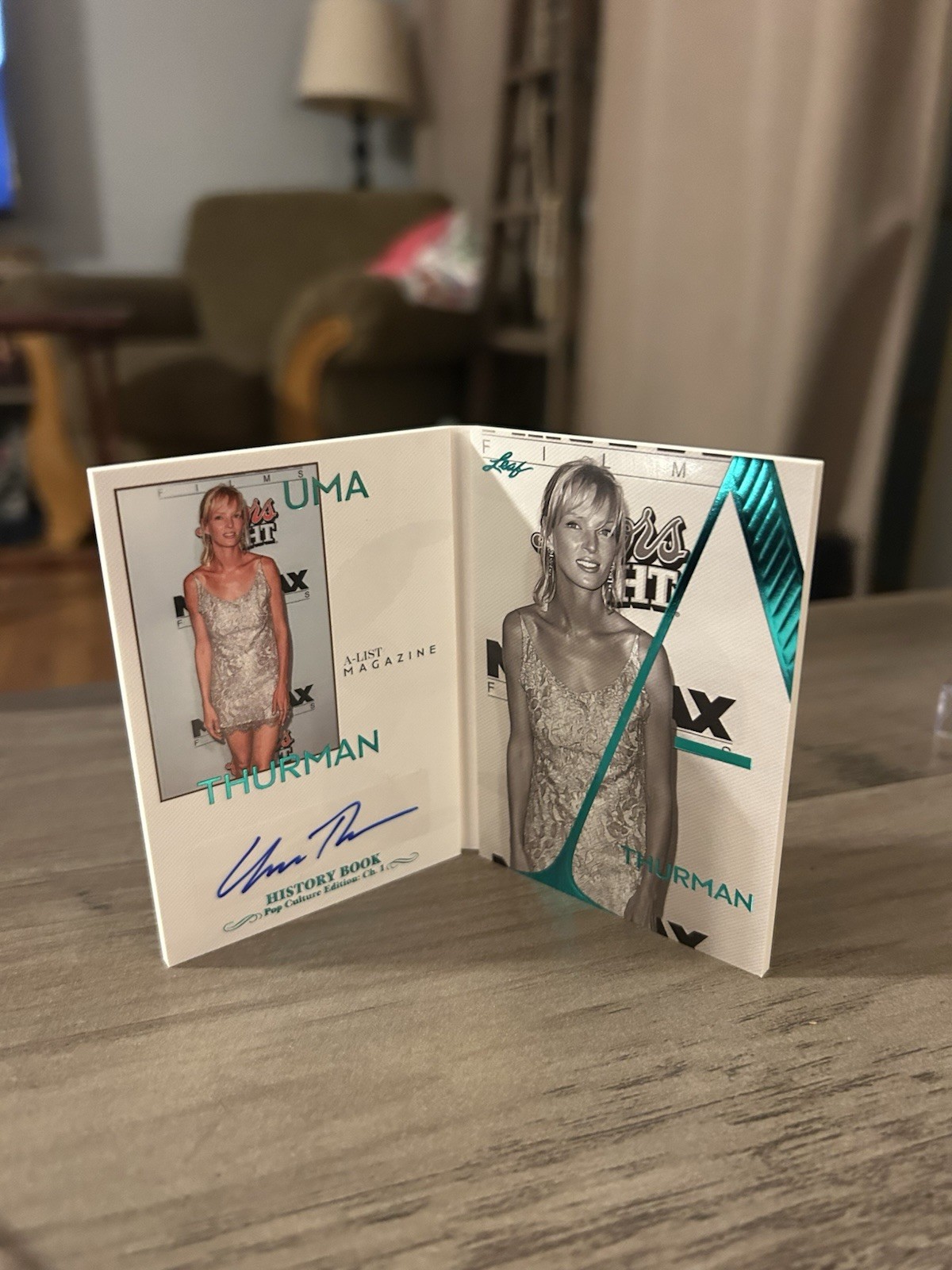 2024 Leaf Pop Culture History Book A-List Uma Thurman AUTO #/5 RARE 🔥🔥