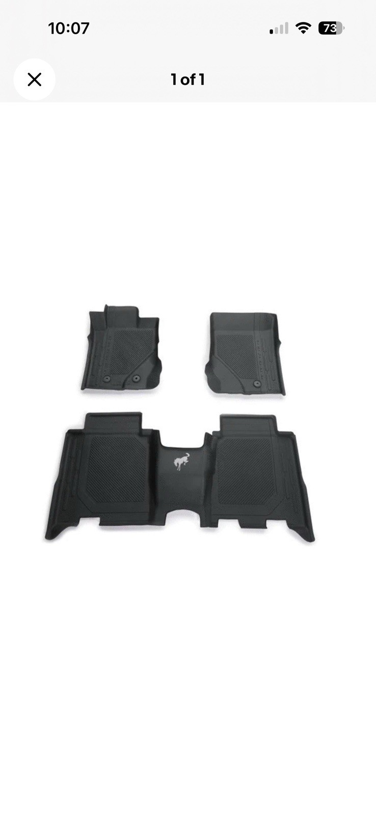 Genuine Ford Floor Liners - 4-Door 21-26 Bronco M2DZ-7813300-BA.