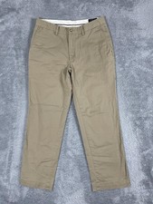 Polo Ralph Lauren Pants Mens 32x30 Khaki Chino Stretch Classic Fit Flat Front