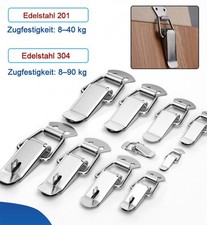 Klappverschluss Edelstahl Federbelasteter Verschluss Kippverschluss-Schnalle