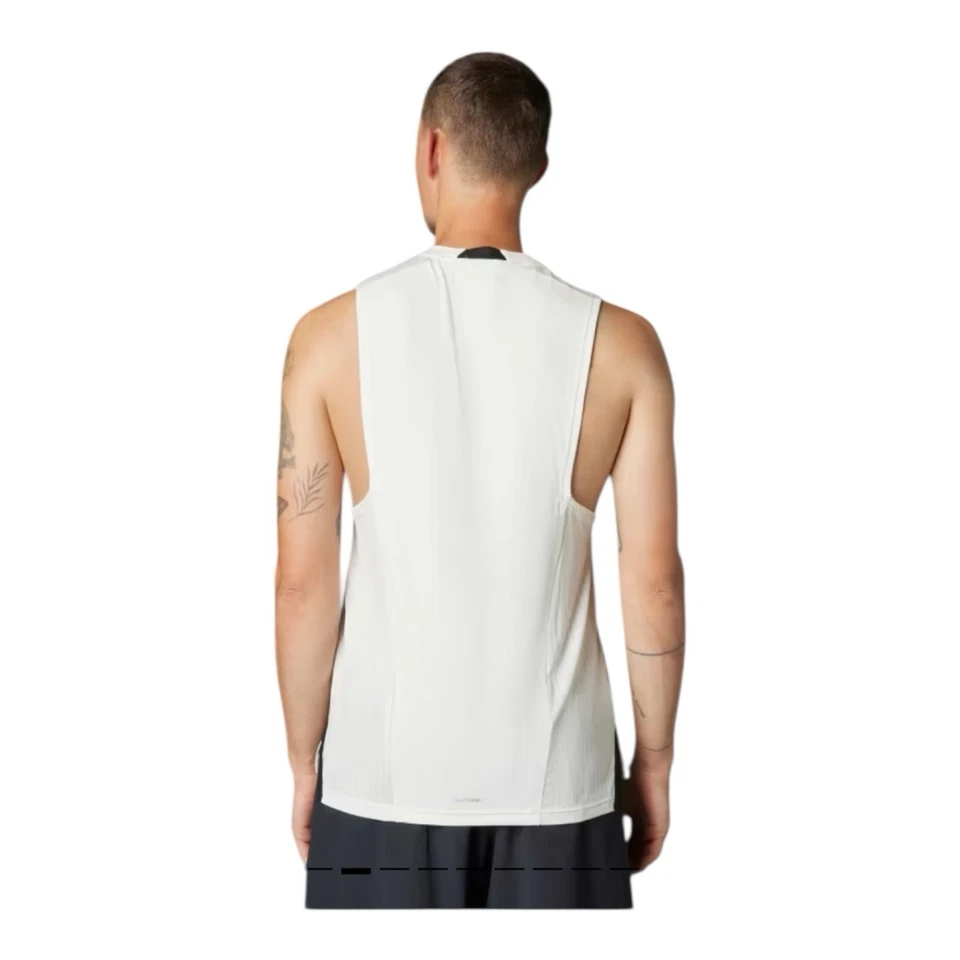 Regata Adidas JI8172 Training, Climacool, Branca, Masculina Tamanho 2XL, NOVA - Imagem 2 de 4