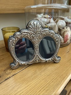 Lovely Carr's Hallmarked Silver Double Photo Frame