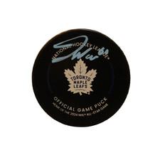 Joseph Woll Autographed Toronto Maple Leafs Game Puck