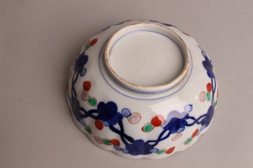 Perfect Japanese Imari Bowl Meiji Period 19thC garden Plants landscape - Picture 7 of 8