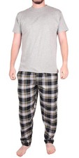 Mens Pyjamas Set Long Sleeve Nightwear Loungewear Pjs Lounge Wear T-shirt Pants