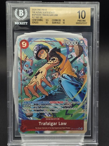 Trafalgar Law (Alternate Art) graded BGS 10 for sale on eBay