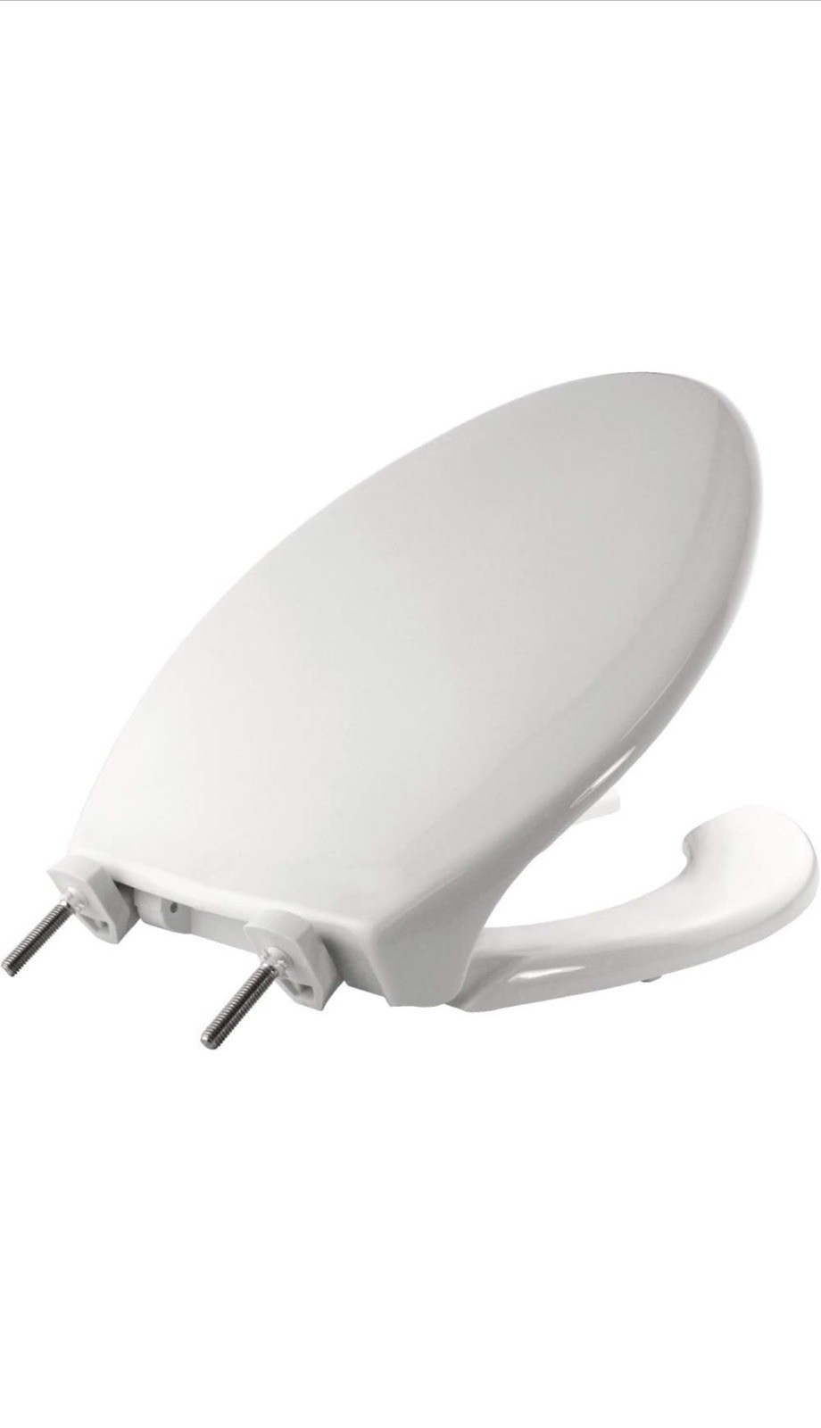 BEMIS 7850TDG Commercial Heavy Duty Open Front Toilet Seat with Cover,