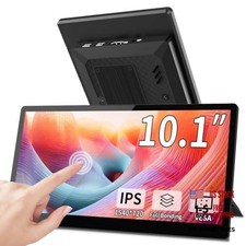 10.1 Inch Touchscreen Mini Monitor, IPS 1540 720 USB-C HDMI Portable 10.1"